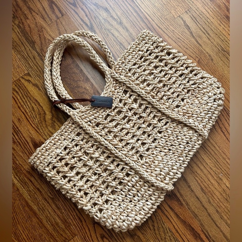 SUMMER RAFFIA Woven Tote Bag